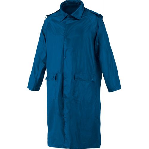 Gabardina impermeable poliéster-PVC, Azul (40) Talla M