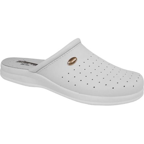 Zueco caballero suela poliuretano, Blanco (50) Talla 46