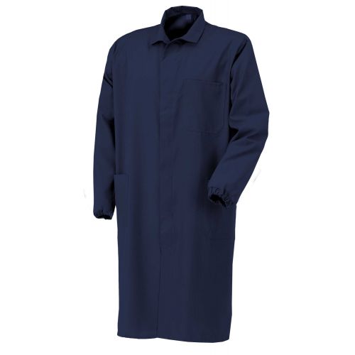 Bata caballero poliéster/algodón, Azul (40) Talla XXL