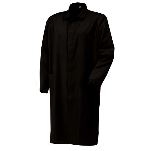 Bata caballero poliéster/algodón, Negro (60) Talla XL