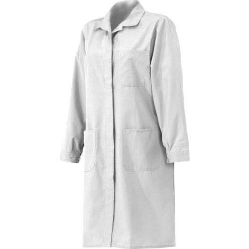 Bata señora poliéster/algodón, Blanco (50) Talla L
