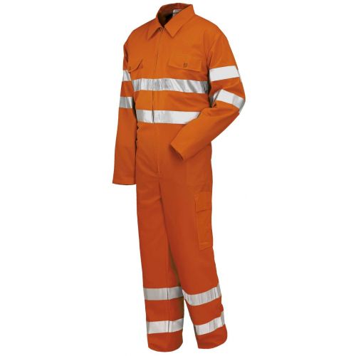 Buzo A.V. EN ISO 20471 Talla XL Naranja flúor + bandas (32)