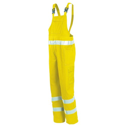 Pantalón c/peto A.V. EN ISO 20471 Talla M Amarillo flúor + bandas (12)