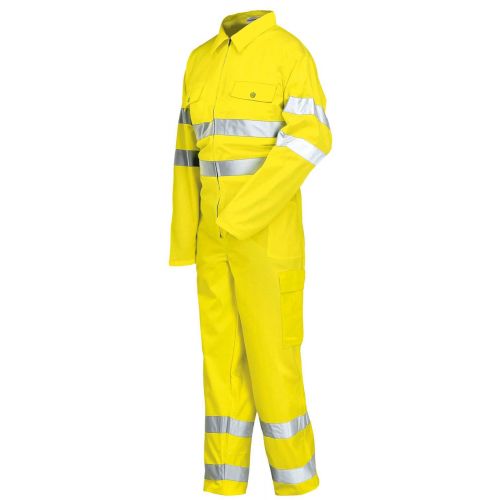 Buzo A.V. EN ISO 20471 Talla M Amarillo flúor + bandas (12)