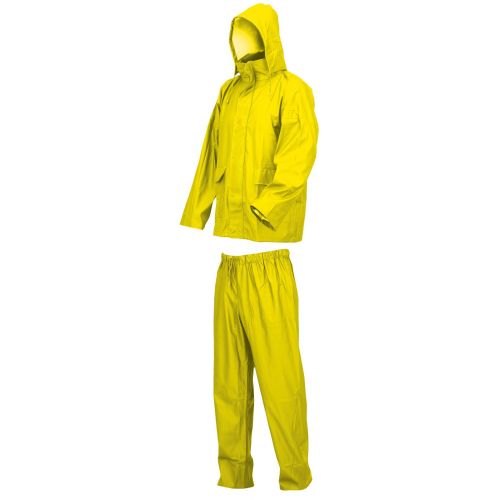 Conjunto impermeable PU-poliéster, Amarillo (10) Talla XL