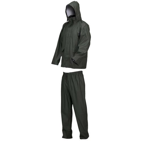 Conjunto impermeable PU-poliéster, Verde (20) Talla M