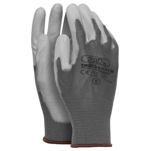 Guante nylon recubierto con PU SOFT CATCH EN 388 Talla 7 Gris (80)