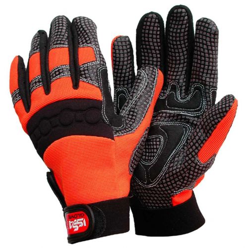 Guante SOFT GRIP EN 388 (1 par) Talla XL Negro-naranja