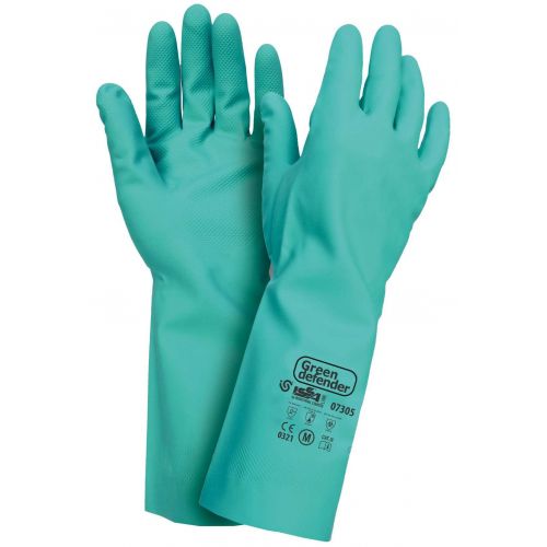 Guante GREEN DEFENDER nitrilo EN 388, EN 374 CAT. III Talla L