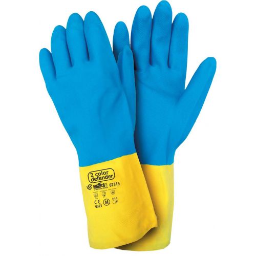 Guante 2 COLOR DEFENDER neopreno-látex EN 388, EN 374 CAT. III Talla XL