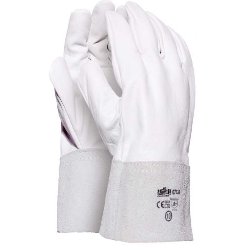 Guante en piel flor bovino Talla 10 Blanco (50)