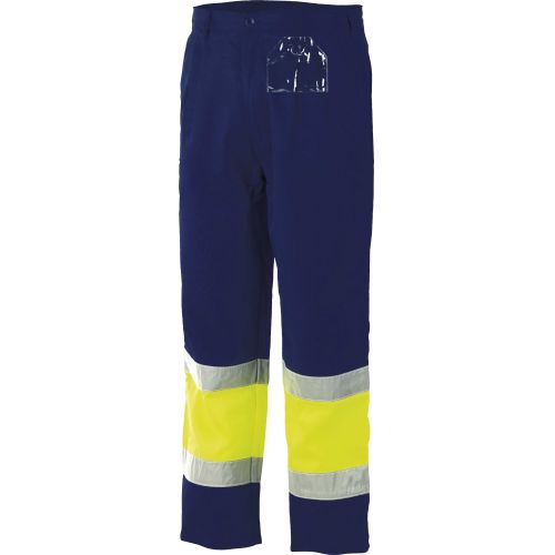 Pantalón multibolsillos A.V. bicolor EN ISO 20471 Talla 3XL Azul marino-Amarillo flúor (48)