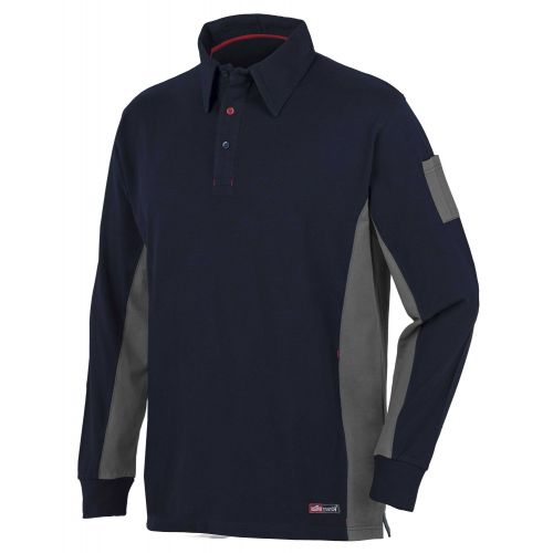 Polo Stretch manga larga Talla M Azul (40)
