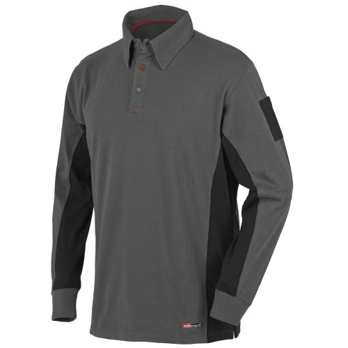 Polo Stretch manga larga Talla XXL Gris (80)