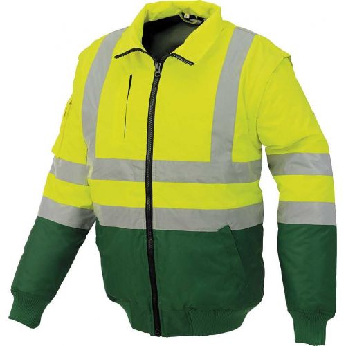 Cazadora pilot A.V. bicolor EN ISO 20471 Talla S Verde-Amarillo flúor (38)