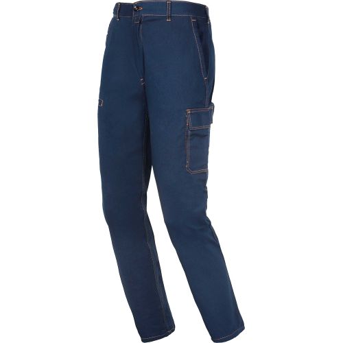 Pantalón multibolsillos EUROPA TOP 100% algodón Talla XL Azul (40)