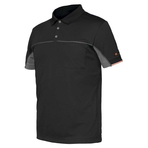 Polo manga corta bicolor Extreme en caja (100% poliéster) Talla M Gris (80)