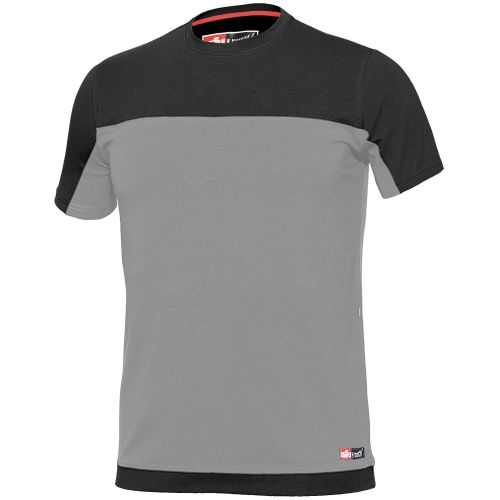 Camiseta manga corta bicolor Stretch Talla M Gris (80)