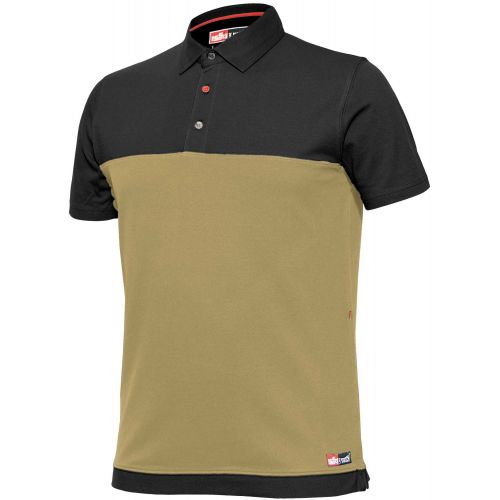 Polo manga corta bicolor Stretch Talla XXL Beige (25)