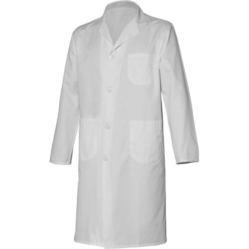 Bata UNISEX, 65% poliéster y 35% algodón, Blanco (50) Talla 3XL