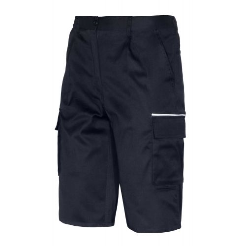 Bermuda multibolsillos EUROMIX, 65% poliéster y 35% algodón Talla XXL Azul (40)