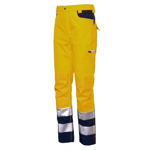 Pantalón A.V. GORDON EN ISO 20471 Talla M Azul marino-Amarillo flúor (48)