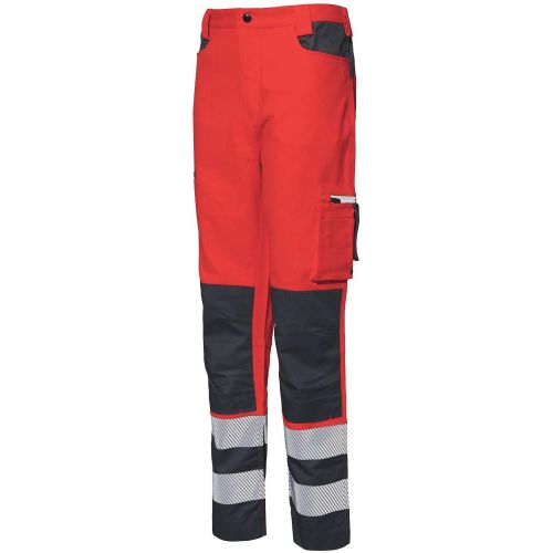 Pantalón A.V. STRETCH EN ISO 20471 Talla 3XL Rojo AV/gris (72)