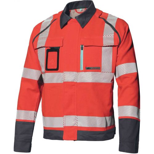 Chaqueta A.V. STRETCH EN ISO 20471 Talla 3XL Rojo AV/gris (72)