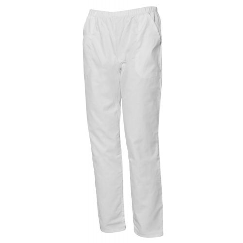 Pantalón sanitario UNISEX, 65% poliéster y 35% algodón, Blanco (50) Talla XL
