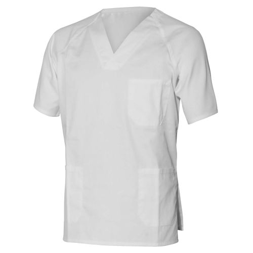 Camisola sanitario UNISEX, 65% poliéster y 35% algodón, Blanco (50) Talla M