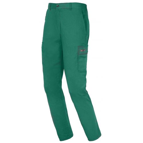 Pantalón multibolsillos EASYSTRETCH algodón Talla XXL Verde (20)