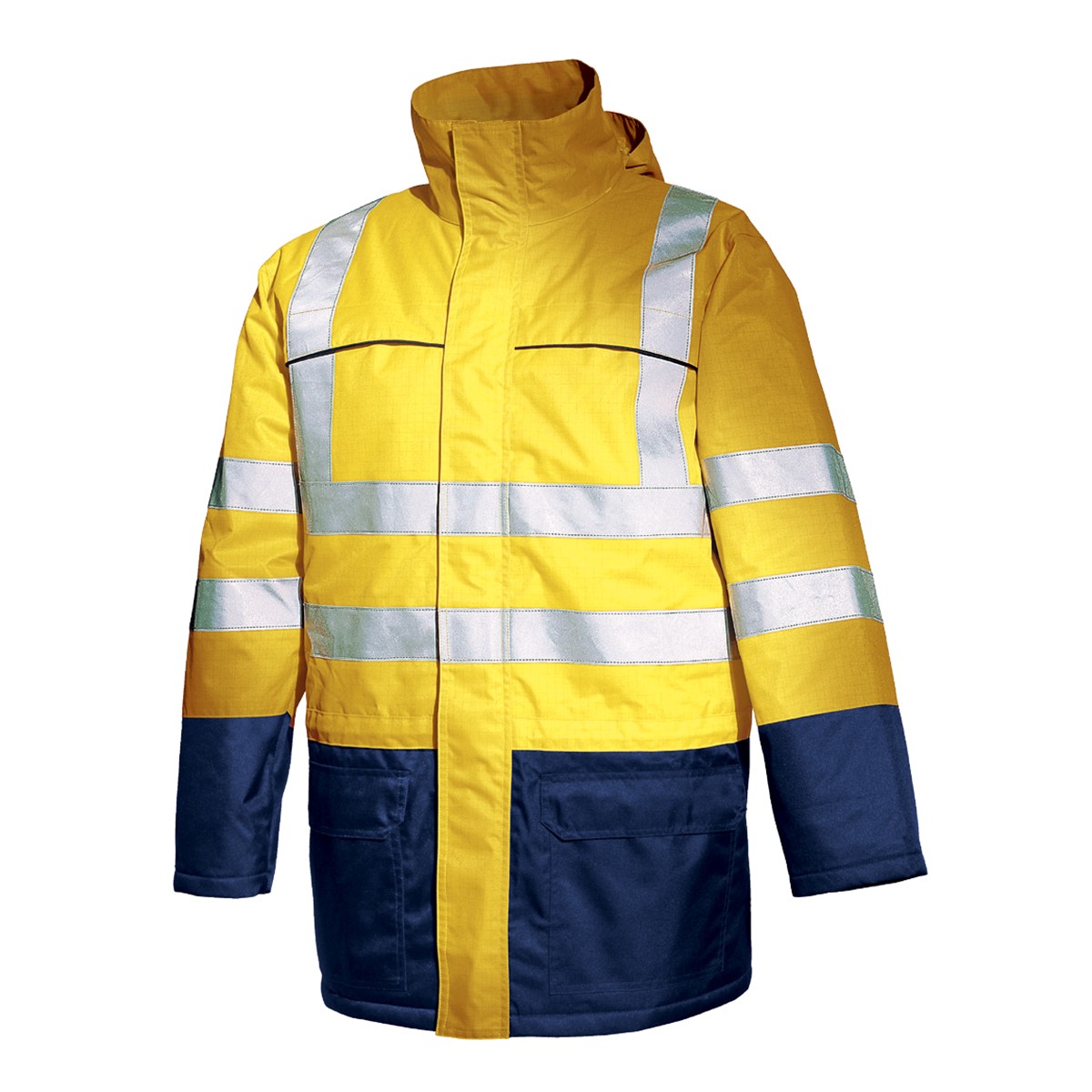Parka A.V. M-PRO UNI EN ISO 20471 Talla S Azul marino-Amarillo flúor (48)