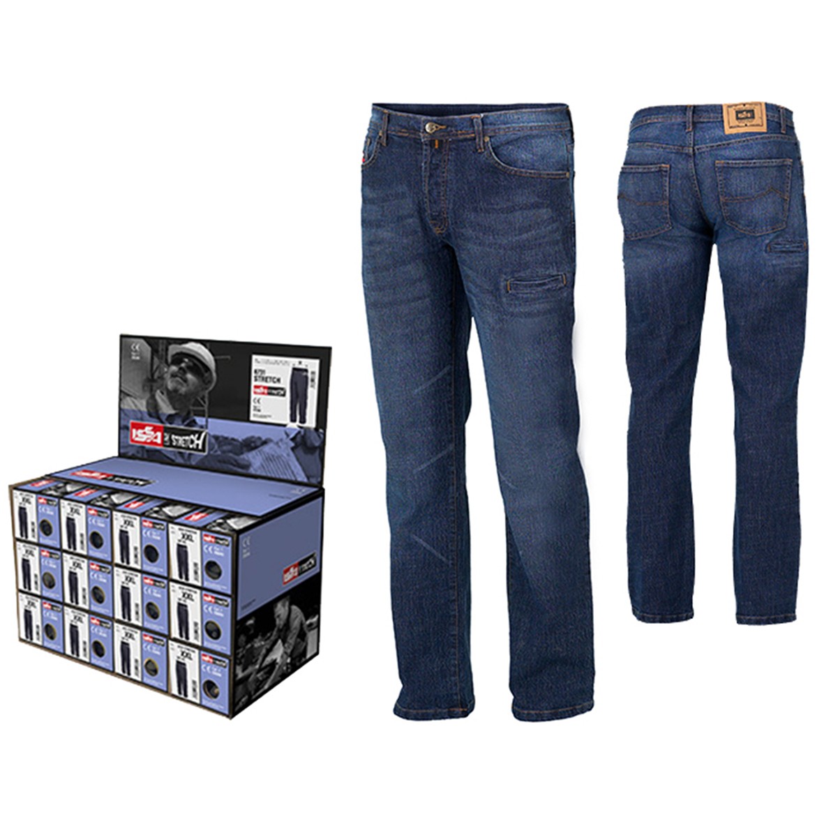 DISPLAY JEANS STRETCH JEST 08025B (12 UDS.)
