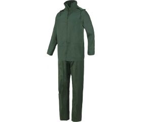 Conjunto impermeable poliéster-PVC, Verde (20) Talla S