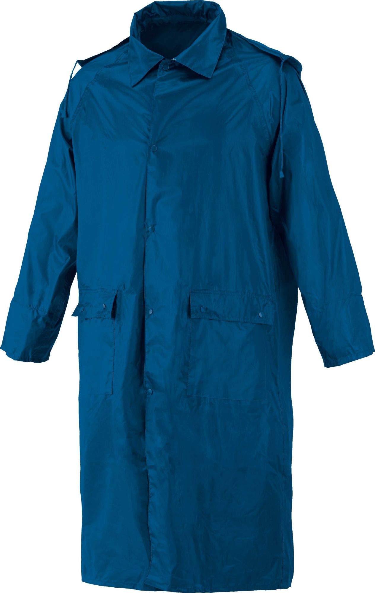 Gabardina impermeable poliéster-PVC, Azul (40) Talla L