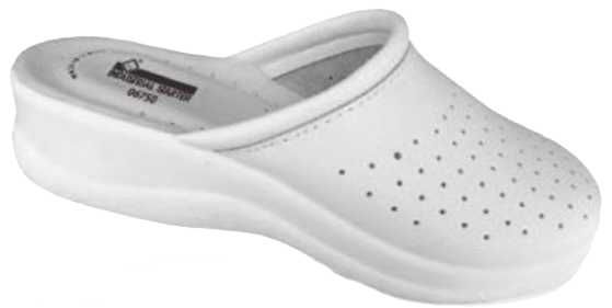 Zueco señora suela poliuretano, Blanco (50) Talla 36