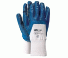 Guante algodón/NBR, puño elástico EN 388 Talla 9 Azul