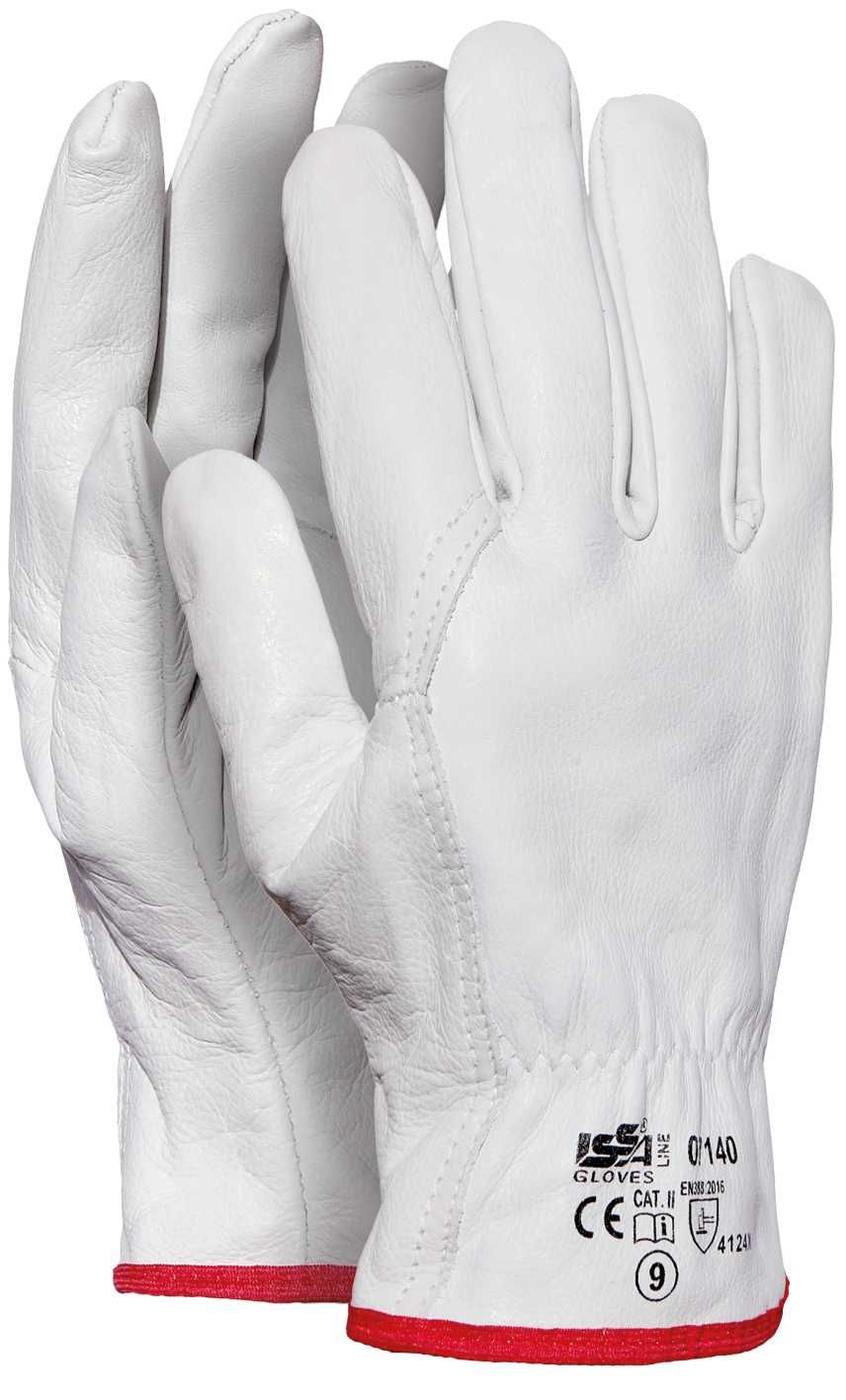 Guante piel flor vacuno, calidad extra EN 388 Talla 8 Blanco (50)