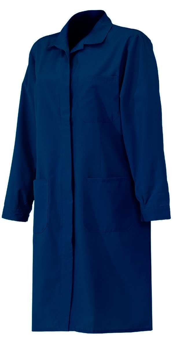 Bata señora poliéster/algodón, Azul (40) Talla XL