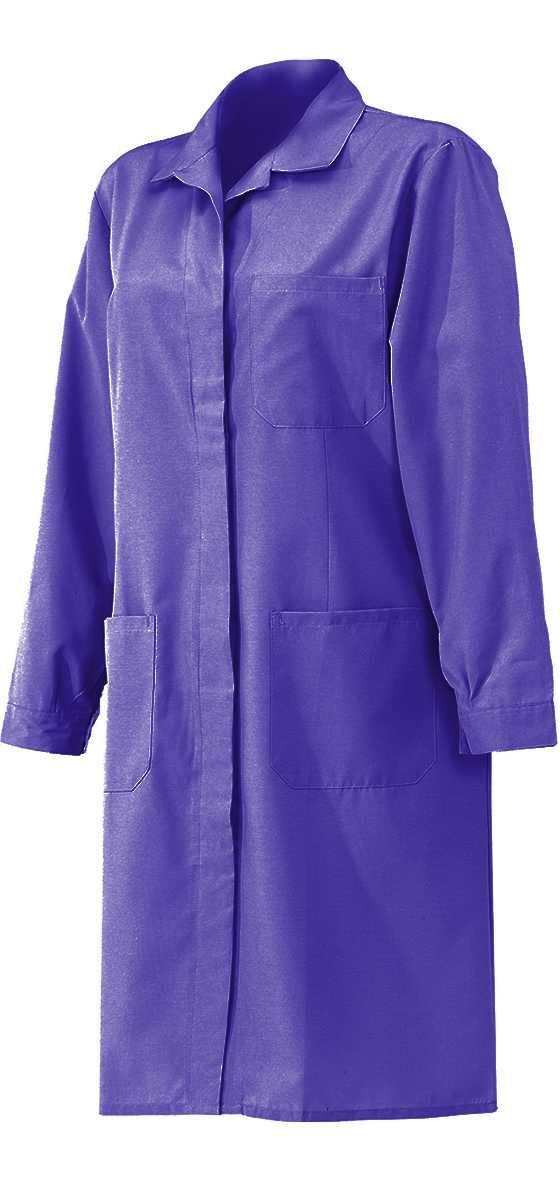 Bata señora poliéster/algodón, Azul claro (110) Talla L