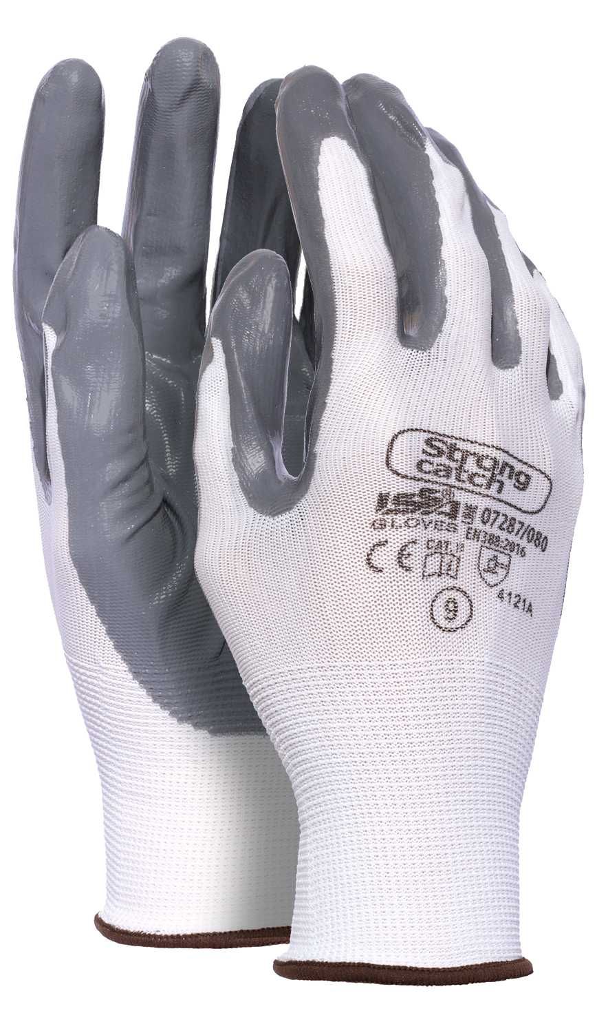 Guante nylon/NBR STRONG CATCH EN 388 Talla 10 Gris (80)