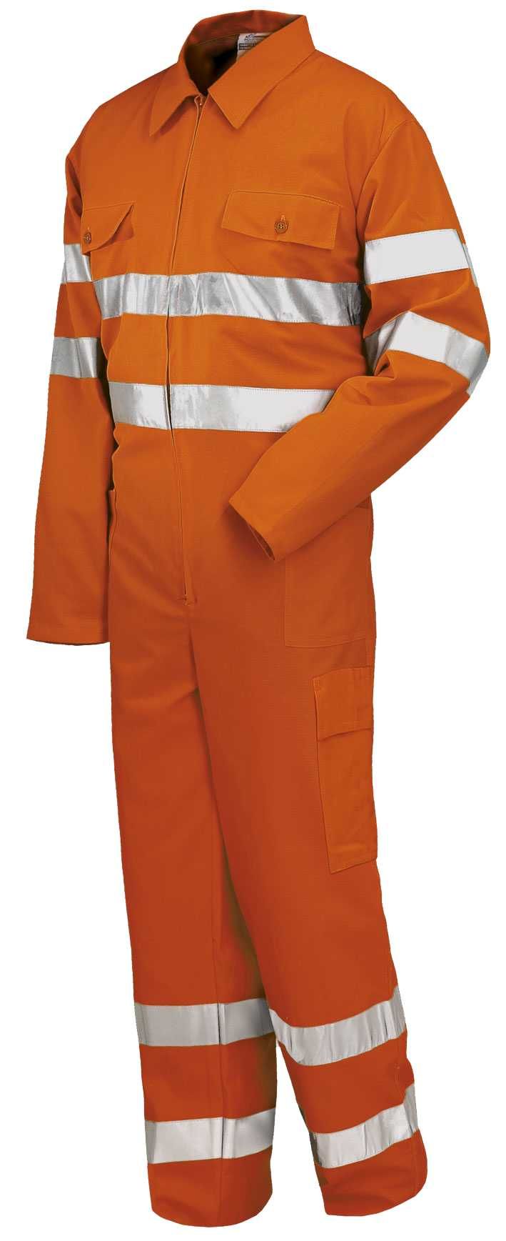 Buzo A.V. EN ISO 20471 Talla 3XL Naranja flúor + bandas (32)