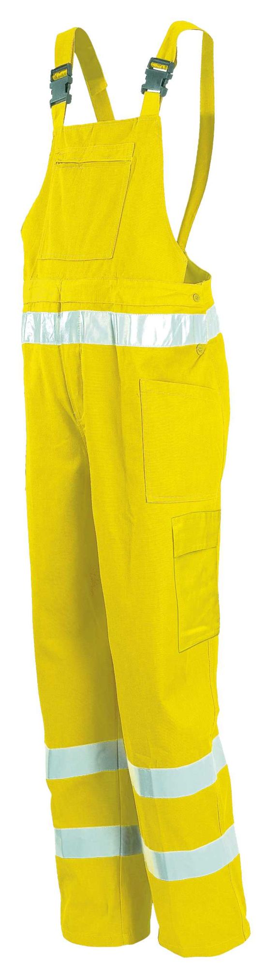 Pantalón c/peto A.V. EN ISO 20471 Talla XL Amarillo flúor + bandas (12)