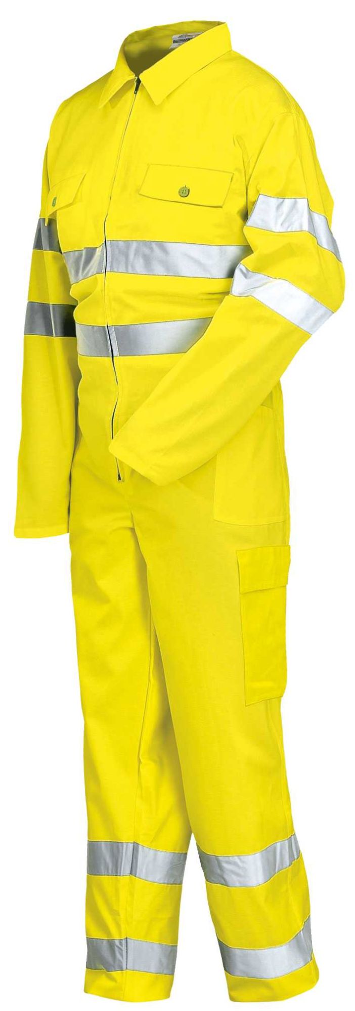 Buzo A.V. EN ISO 20471 Talla XL Amarillo flúor + bandas (12)