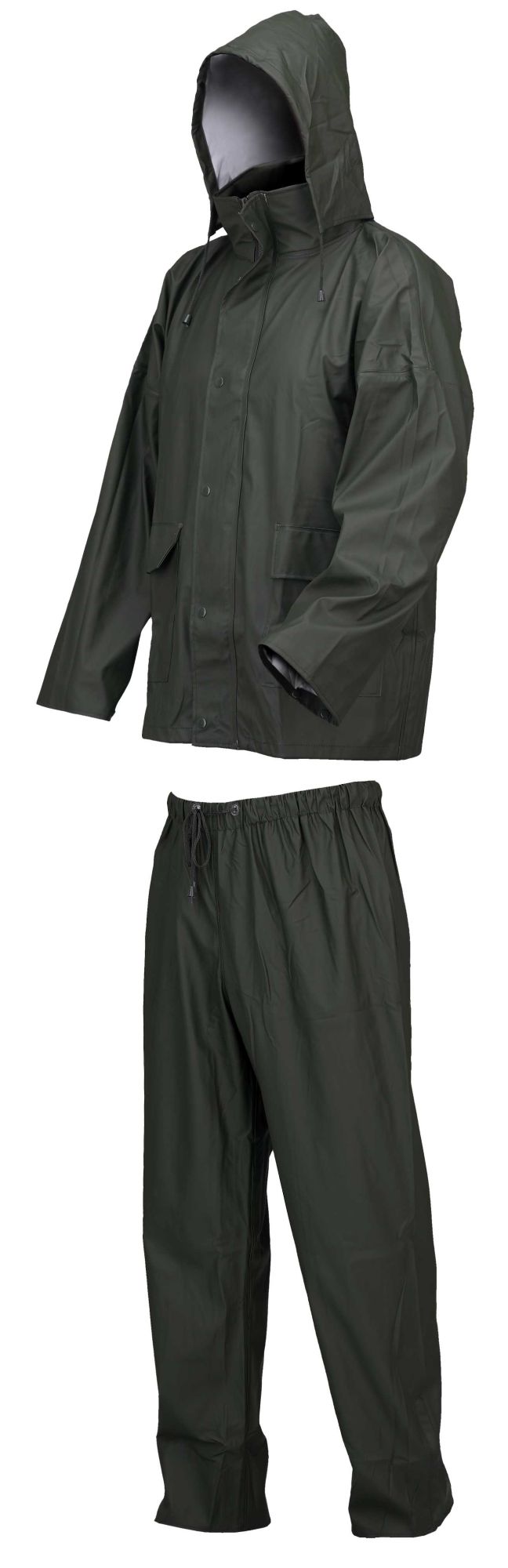 Conjunto impermeable PU-poliéster, Verde (20) Talla L