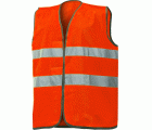 Chaleco A.V. EN ISO 20471, Naranja flúor + bandas (32)