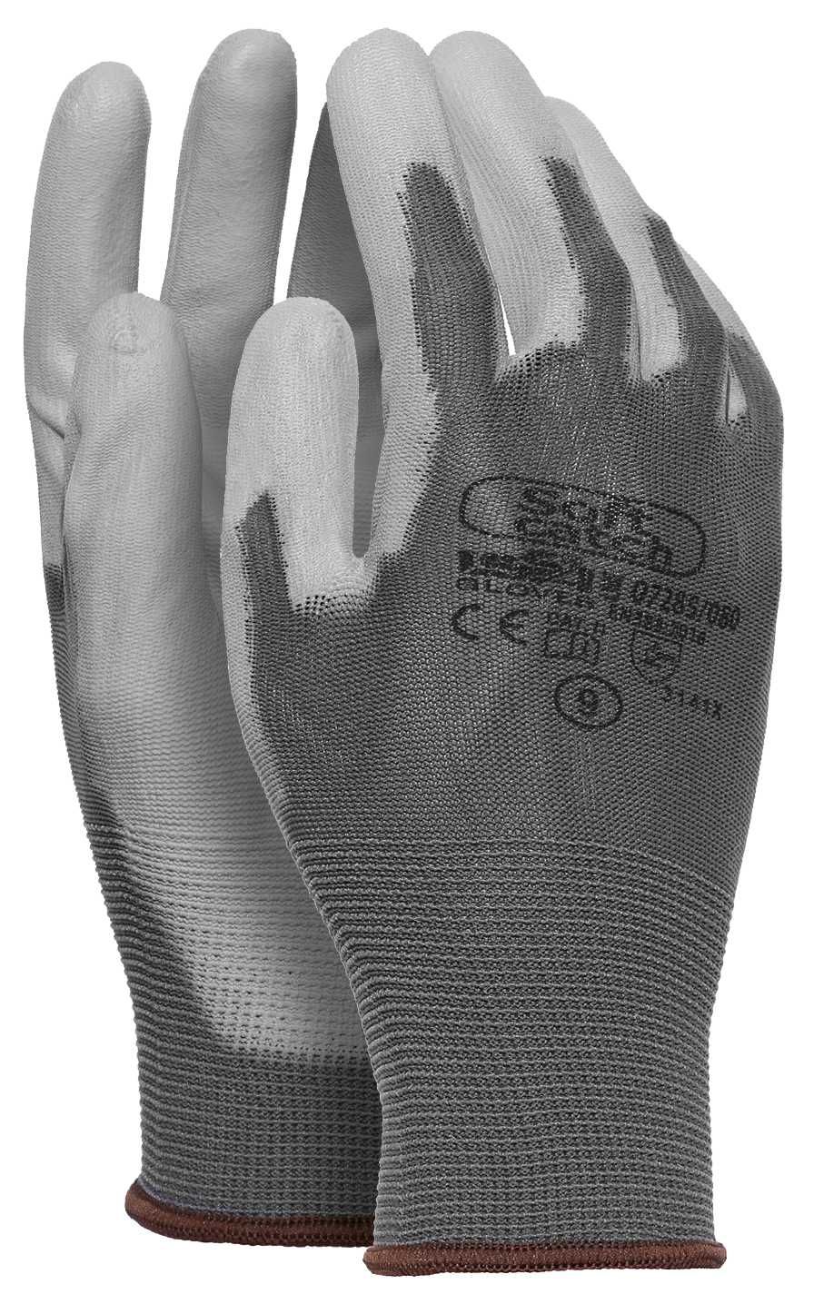 Guante nylon recubierto con PU SOFT CATCH EN 388 Talla 6 Gris (80)