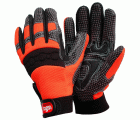 Guante SOFT GRIP EN 388 (1 par) Talla XL Negro-naranja