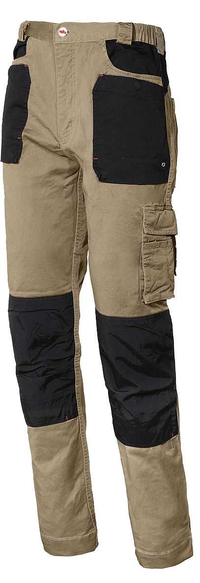 Pantalón multibolsillos Stretch con refuerzo en rodillas Talla S Beige (25)
