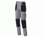 Pantalón multibolsillos Stretch con refuerzo en rodillas Talla S Gris (80)